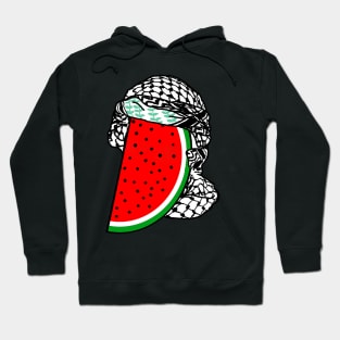 Watermelon Keffiyeh - Half Wrap - Front Hoodie